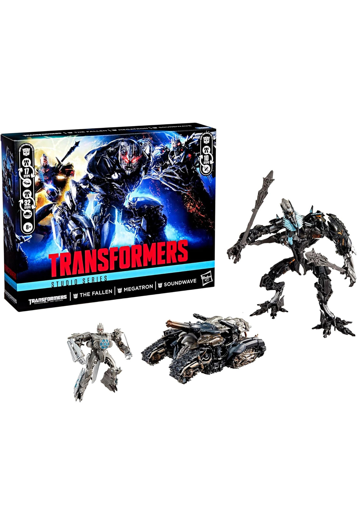 Transformers Studio Series Revenge of The Fallen, Converting Action Figure 3-Pack, Robot Toys, Ages 8+
