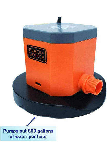 BLACK+DECKER Swembadbedekkingspomp, 800 GPH Handmatig
