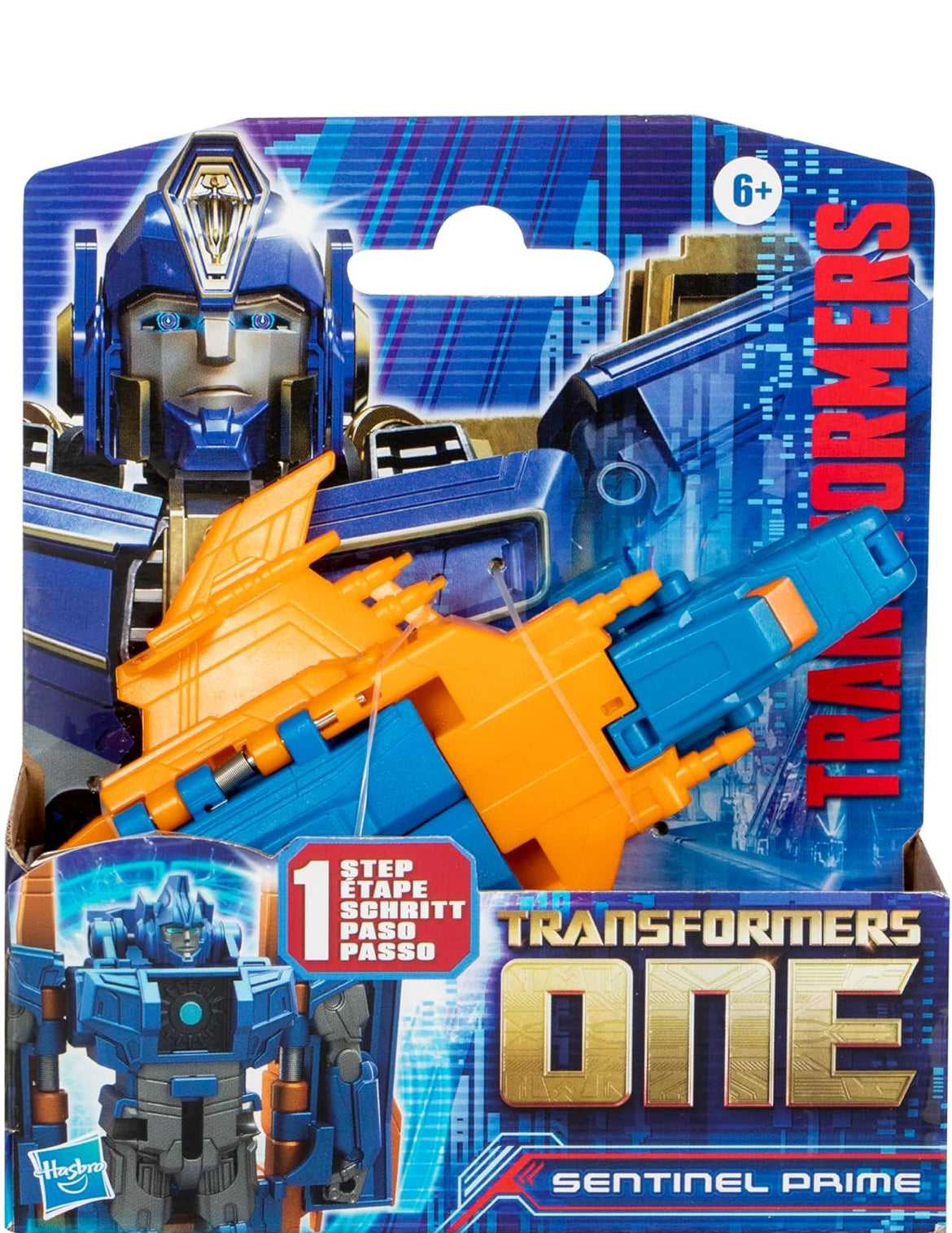 Transformers: One Cog Changer Sentinal Prime 4-Inch Robot Action Figure, Interactive Toys for Boys and Girls Ages 6 and Up