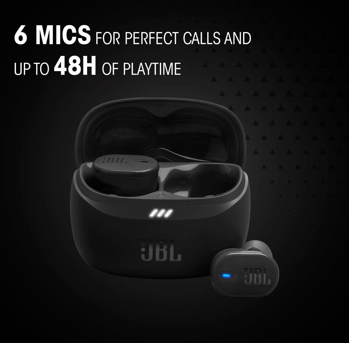 JBL Tune Buds 2 - True Wireless Noise Cancelling Earbuds Spatial Sound and Smart Ambient Technology IP54 Dust & Water Resistant (White)