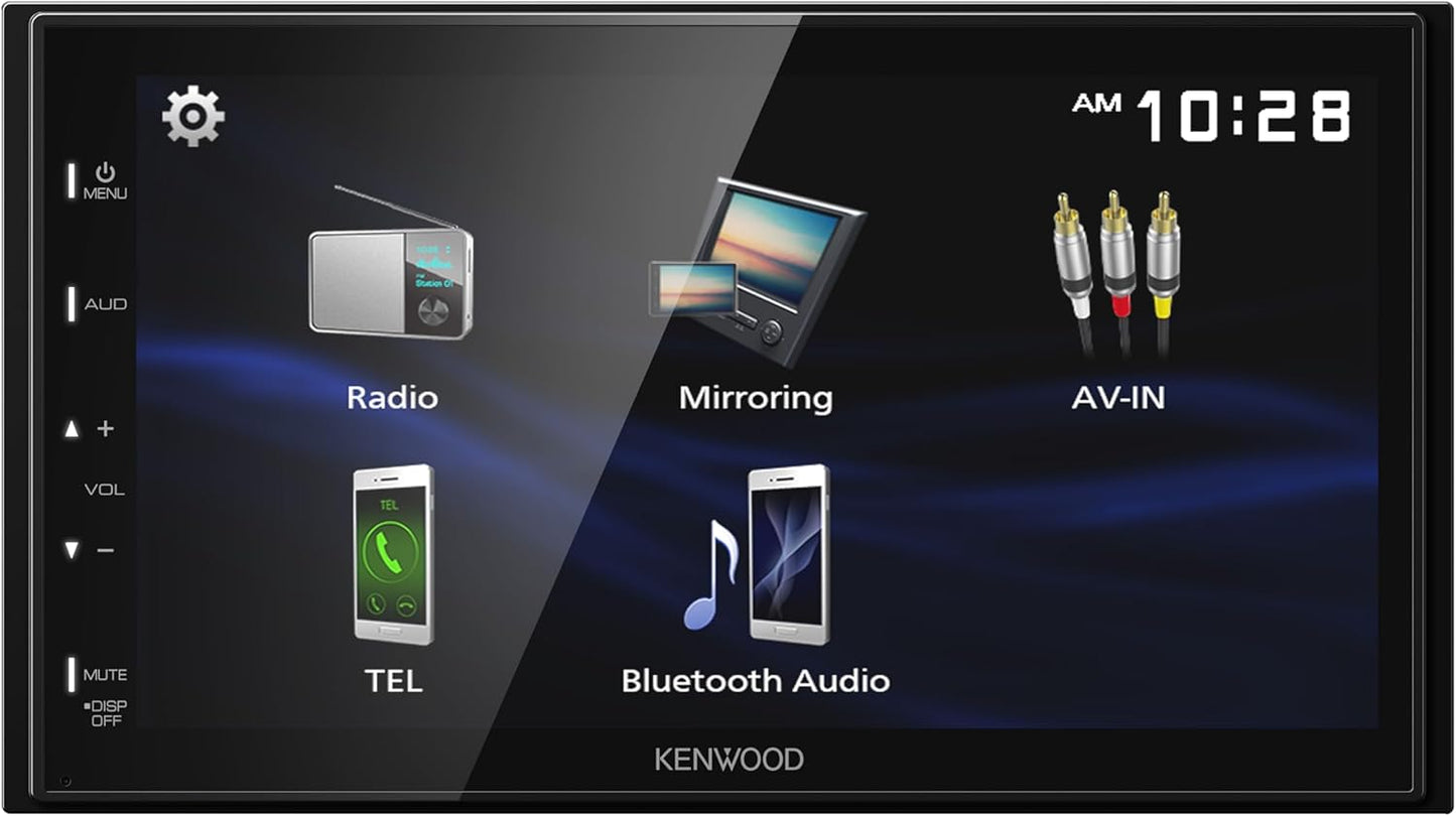 KENWOOD DMX150BT 6.8″ Kapasitiewe Raakskerm Digitale Multimedia Ontvanger – Bluetooth, USB-spieëling vir Android, Agterkamera-inset, 13-band EQ
