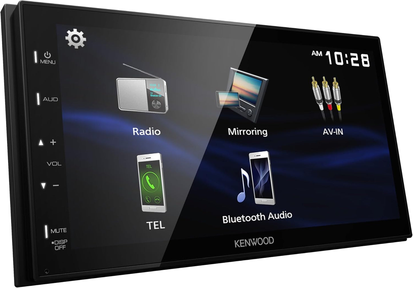 KENWOOD DMX150BT 6.8″ Kapasitiewe Raakskerm Digitale Multimedia Ontvanger – Bluetooth, USB-spieëling vir Android, Agterkamera-inset, 13-band EQ