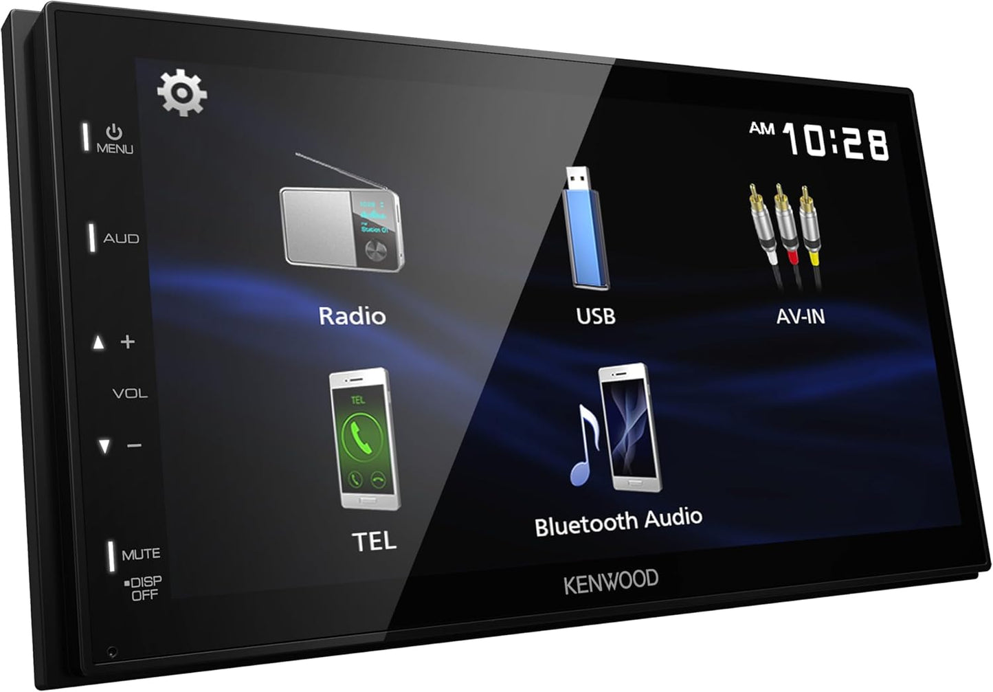 KENWOOD DMX150BT 6.8″ Kapasitiewe Raakskerm Digitale Multimedia Ontvanger – Bluetooth, USB-spieëling vir Android, Agterkamera-inset, 13-band EQ