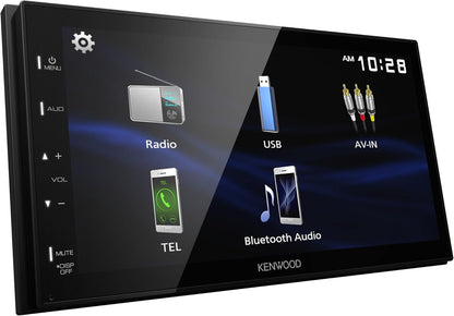 KENWOOD DMX150BT 6.8″ Kapasitiewe Raakskerm Digitale Multimedia Ontvanger – Bluetooth, USB-spieëling vir Android, Agterkamera-inset, 13-band EQ