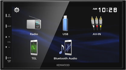 KENWOOD DMX150BT 6.8″ Kapasitiewe Raakskerm Digitale Multimedia Ontvanger – Bluetooth, USB-spieëling vir Android, Agterkamera-inset, 13-band EQ