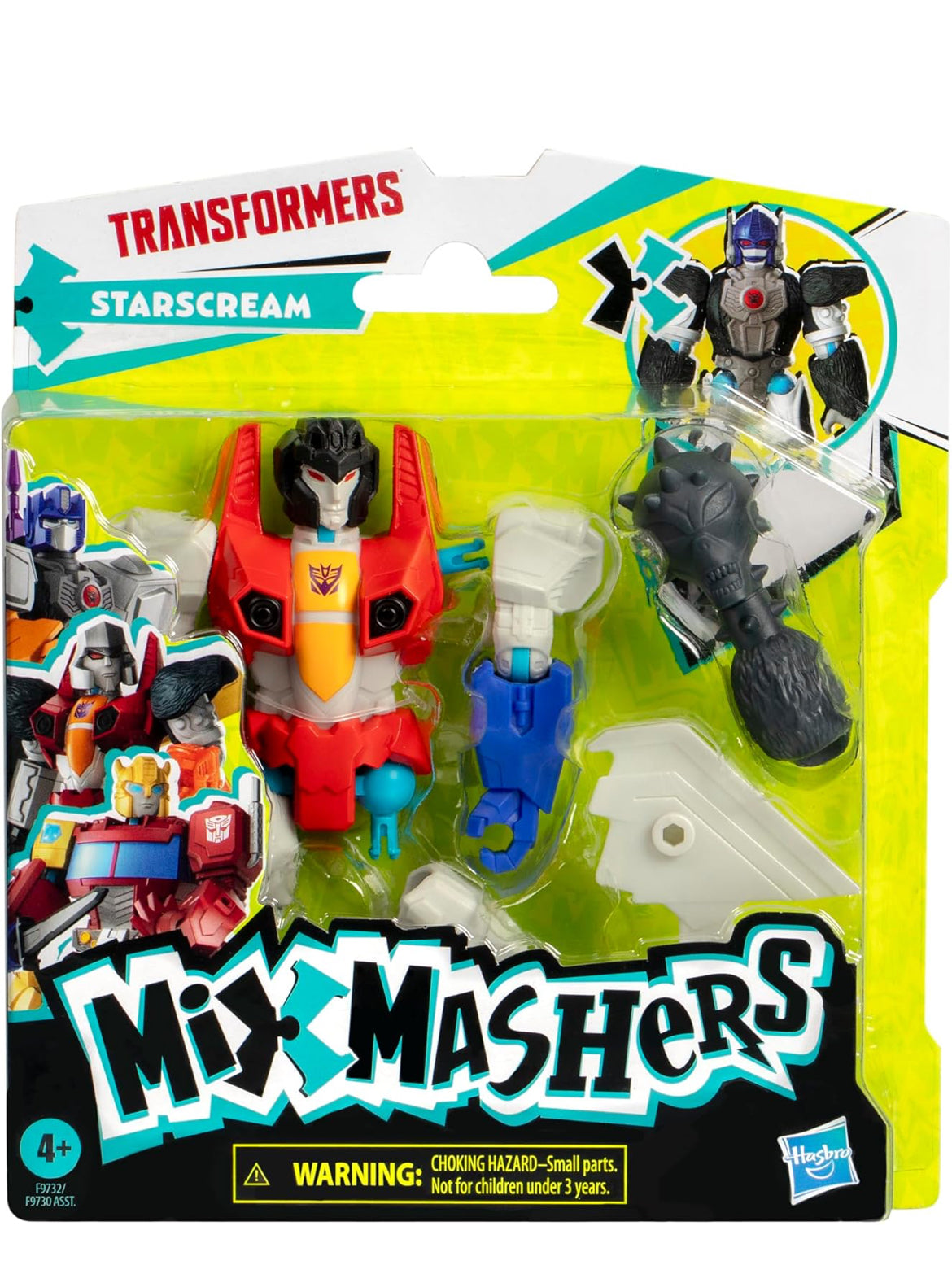 Transformers MixMashers Starscream Custom Mix-and-Match Action Figure & Accessories, 5-Inch-Scale (12 cm) Robot Toys for Kids Ages 4+