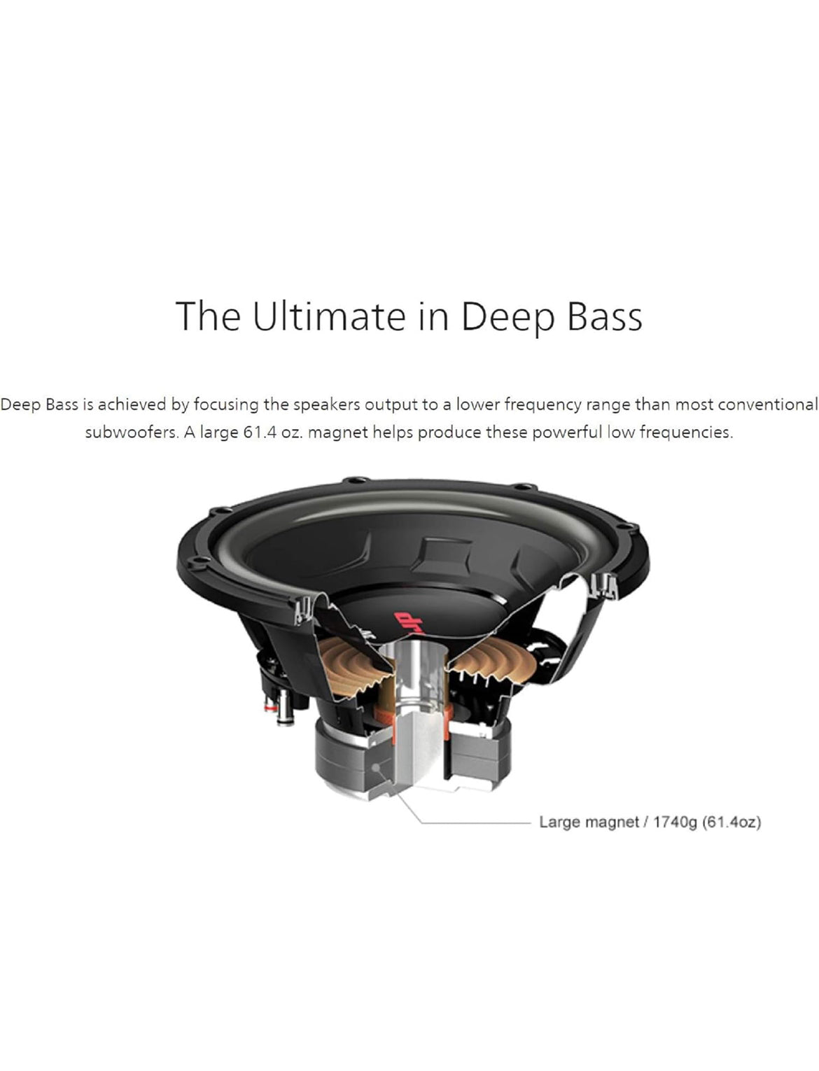 JVC CW-DR124/104 DRVN 4-ohm 350 Watt Motorklank Subwoofer - Enkel (Swart) met Betroubare Lae-Frekwensie Punch (10")