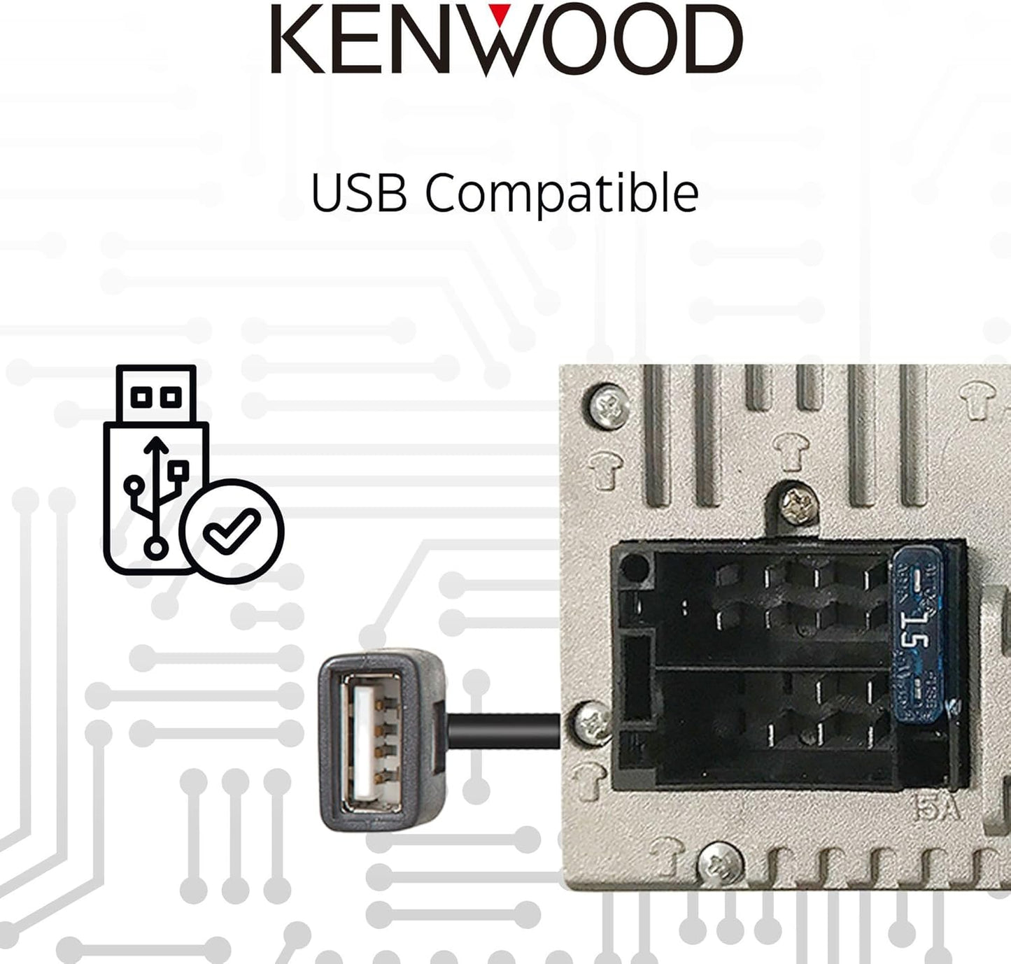 Kenwood DMX129BT Multimedia Ontvanger met Bluetooth