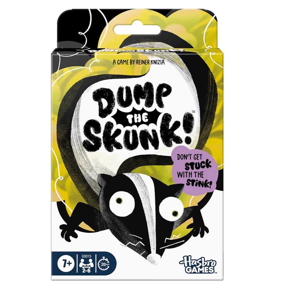 Dump The Skunk! Game | Family Card Game Ages 7 and Up - 2-6 Players Easy to Learn Games for Kids, Teens, and Adults