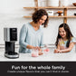 Ninja NC301 CREAMi Ice Cream Maker, for Gelato, Mix-ins, Milkshakes, Sorbet, Smoothie Bowls & More, 7 One-Touch Programs, with (2) Pint Containers & Lids, Compact Size, Perfect for Kids, Silver