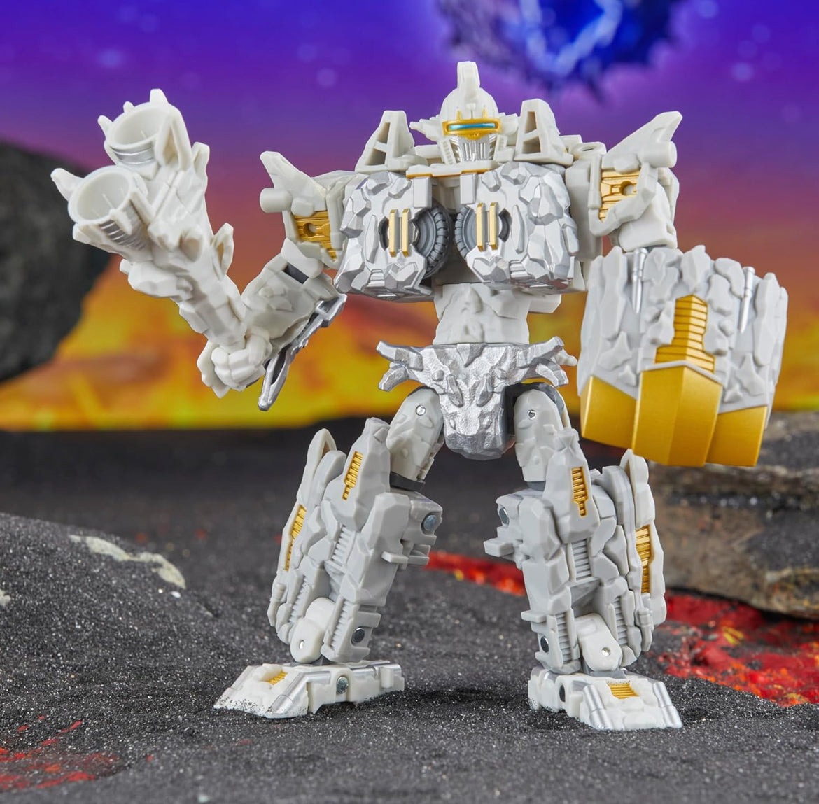 Transformers Legacy United Deluxe Klas Infernac Heelal Nucleous, 5.5-duim Omskepbare Aksiefiguur, 8+