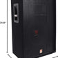 Rockville RSG15.4 15" 3-Way 1500 Watt 4-Ohm Passive DJ/Pro Audio PA Speaker, Black