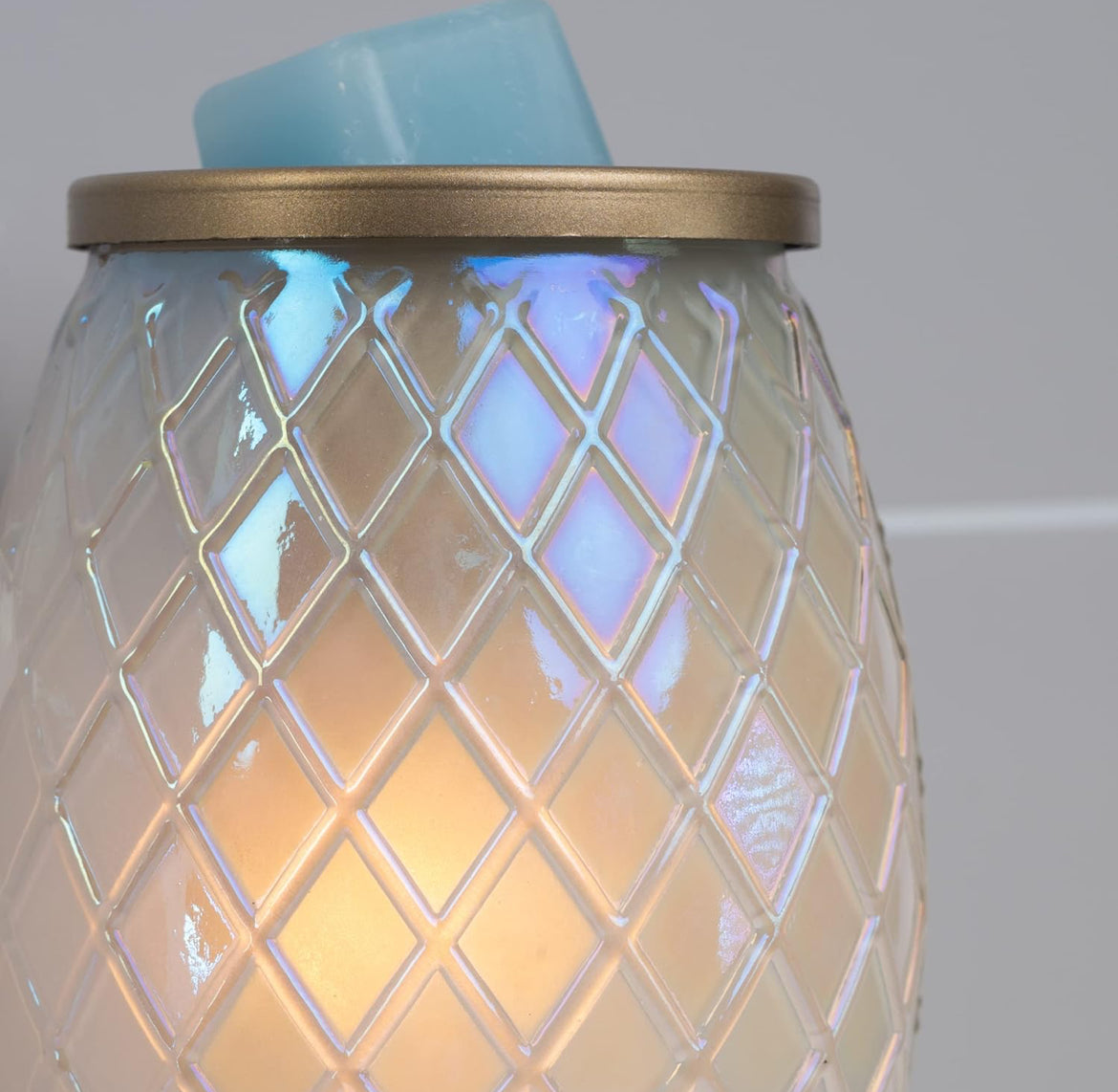 Scentsationals Accent Wax Warmer - Scented Wax Cube Melter - Electric Fragrance Plugin (Crystalette) Cream