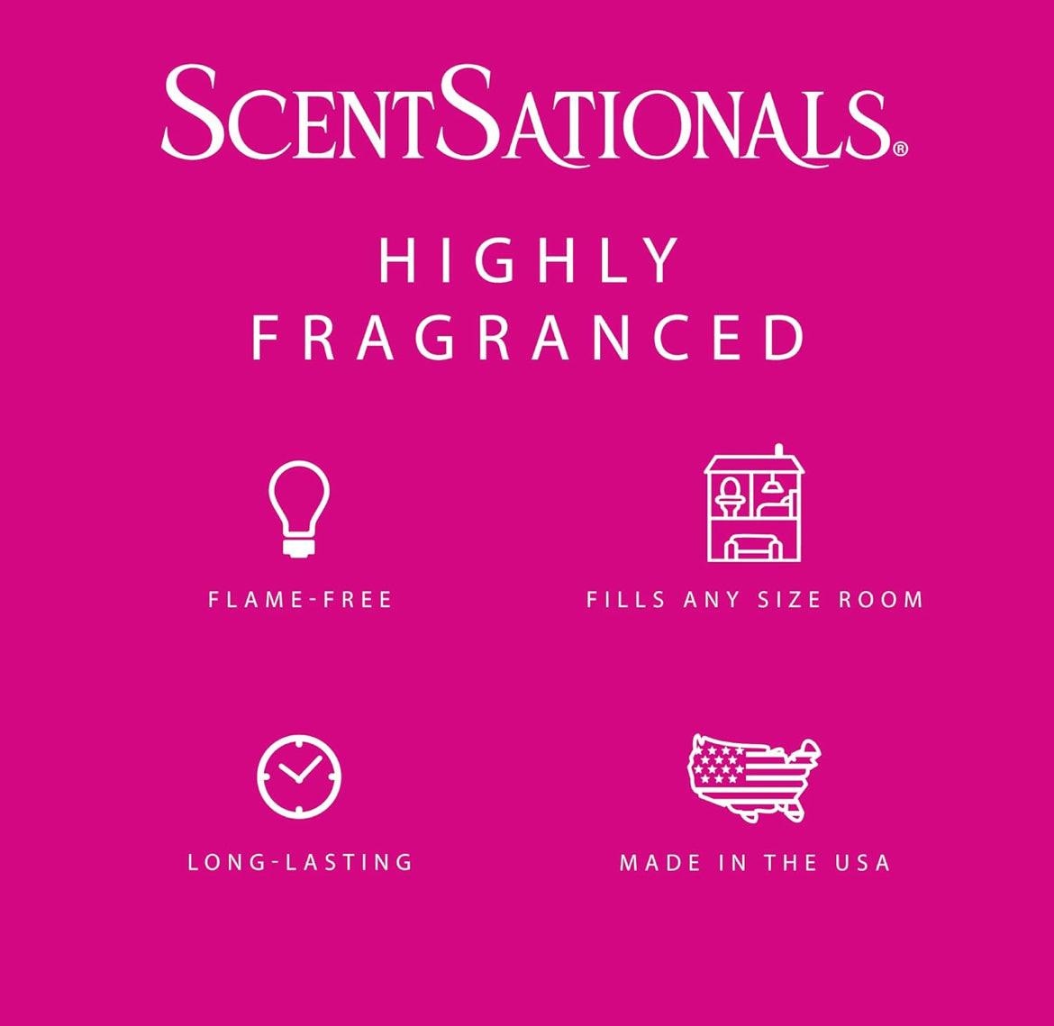 Scentsationals Wax Melts, Wax Cubes Strong Scent - Girlfriend Night - Long Lasting Scented for Warmer, 10oz (Pack of 4)