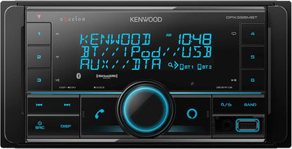 Kenwood DPX395MBT Dubbel DIN In-Dash Digitale Media-ontvanger met Bluetooth (Speel nie CD's nie) | Meganisme-lose Motorstereo-ontvanger | Amazon Alexa Gereed - Swart