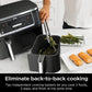 Ninja Air Fryer, Thermometer, Roast, Bake, Air Fry, Crisps, Broil, Reheats, Keep Warm, 6-in-1 - 10 QT, (Grey DZ550)