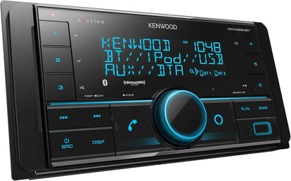 Kenwood DPX395MBT Dubbel DIN In-Dash Digitale Media-ontvanger met Bluetooth (Speel nie CD's nie) | Meganisme-lose Motorstereo-ontvanger | Amazon Alexa Gereed - Swart