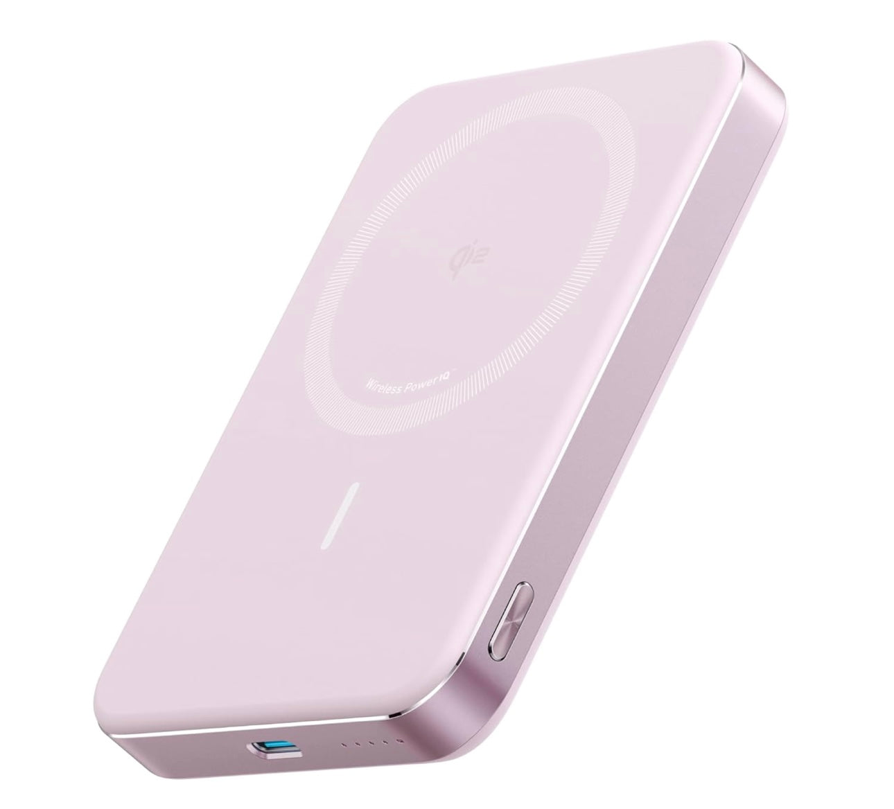 Anker MagGo Power Bank, Ultra Slim 10000mAh Magnetic Battery Pack, Qi2 Certified - ROSE