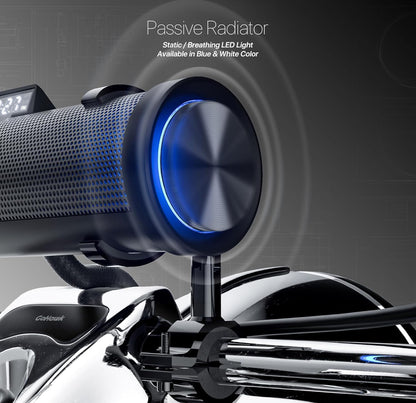 Motorcycle Speakers Bluetooth 6-Speaker Radio Audio System
Waterproof Aluminum Sound Bar, Built-in Amplifier, LED light, Remote Control, FM Radio/USB/AUX, Perfect for Harley ATV