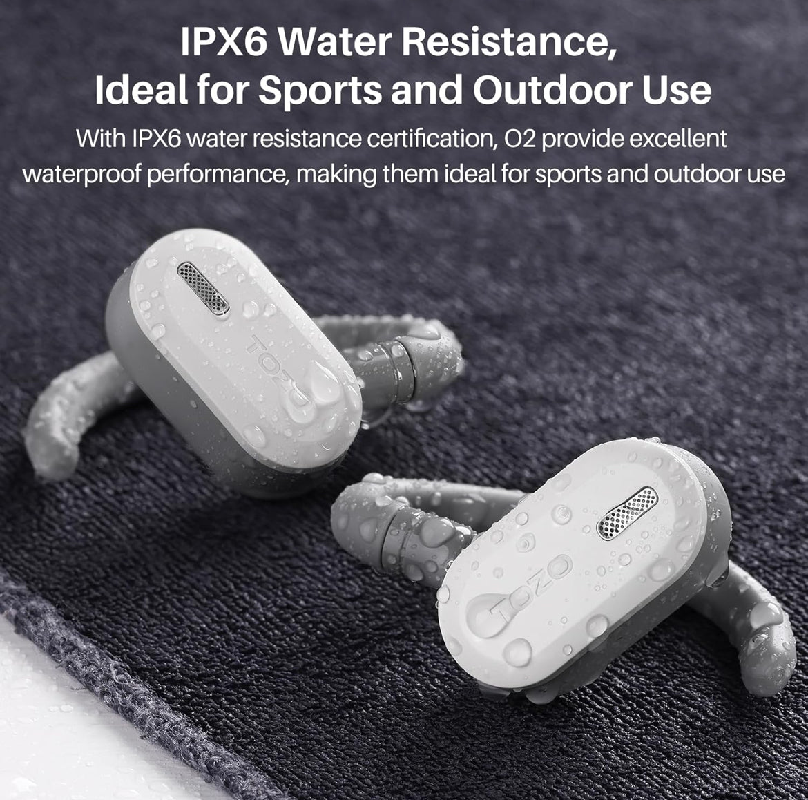 True Open Ear Wireless Lightweight w/ Multi-Angle, Dual-Axis Design for Long-Lasting Comfort - White