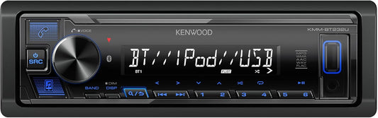 KENWOOD KMM-BT232U Bluetooth-motorstereo met USB-poort, AM/FM-radio, MP3-speler, Afneembare Voorkant