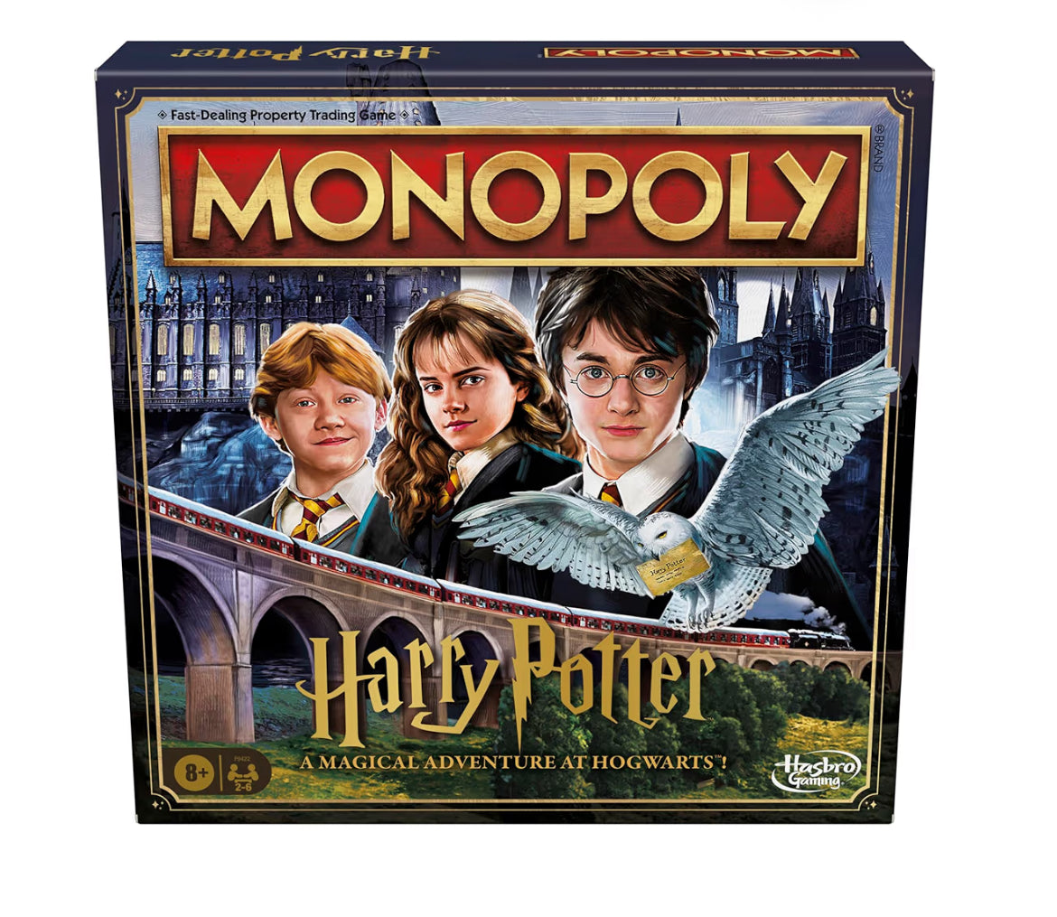 Hasbro Gaming Monopoly Harry Potter Edition Board Game - A Magical Adventure at Hogwarts - Family Games