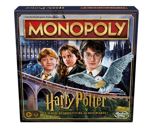 Hasbro Gaming Monopoly Harry Potter Edition Board Game - A Magical Adventure at Hogwarts - Family Games