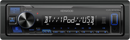 KENWOOD KMM-BT270U Bluetooth Digitale Media Motorenontvanger met USB-poort – AM/FM-radio, MP3-speler, hoë kontras LCD, afneembare voorpaneel, enkel DIN, 13-band EQ