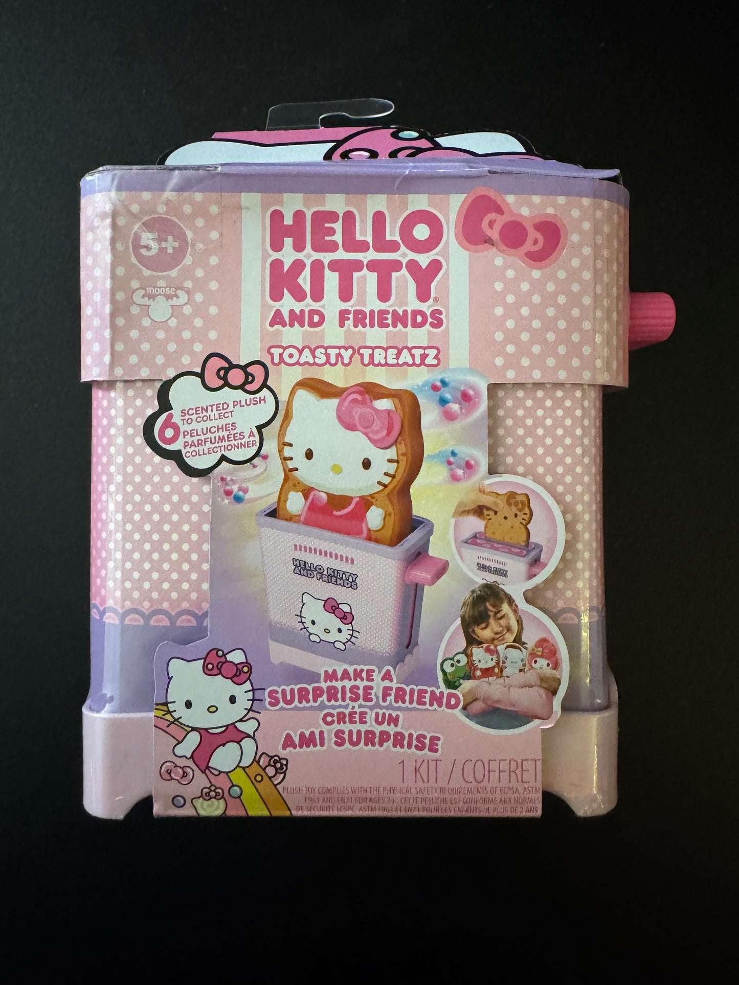 Cookeez Makery Hello Kitty & Friends Oven Playset – Interactive Bake & Reveal Toy, Includes Mystery Warm Scented Plush (Hello Kitty, Cinnamoroll, or My Melody), Mixing Tools, Dough, Accessories, 5+
