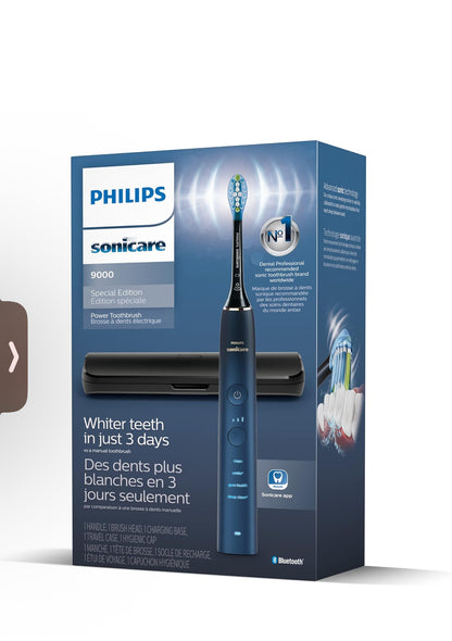 PHILIPS Sonicare 9000 Special Edition Herlaaibare Tandeborsel - Blou/Swart (HX9911/92)