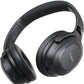Hybrid Active Noise Cancelling Headphones, Wireless Over Ear Bluetooth, 40H Playtime, Hi-Res Audio Custom EQ, Comfort Fit Ear Cups (Black)