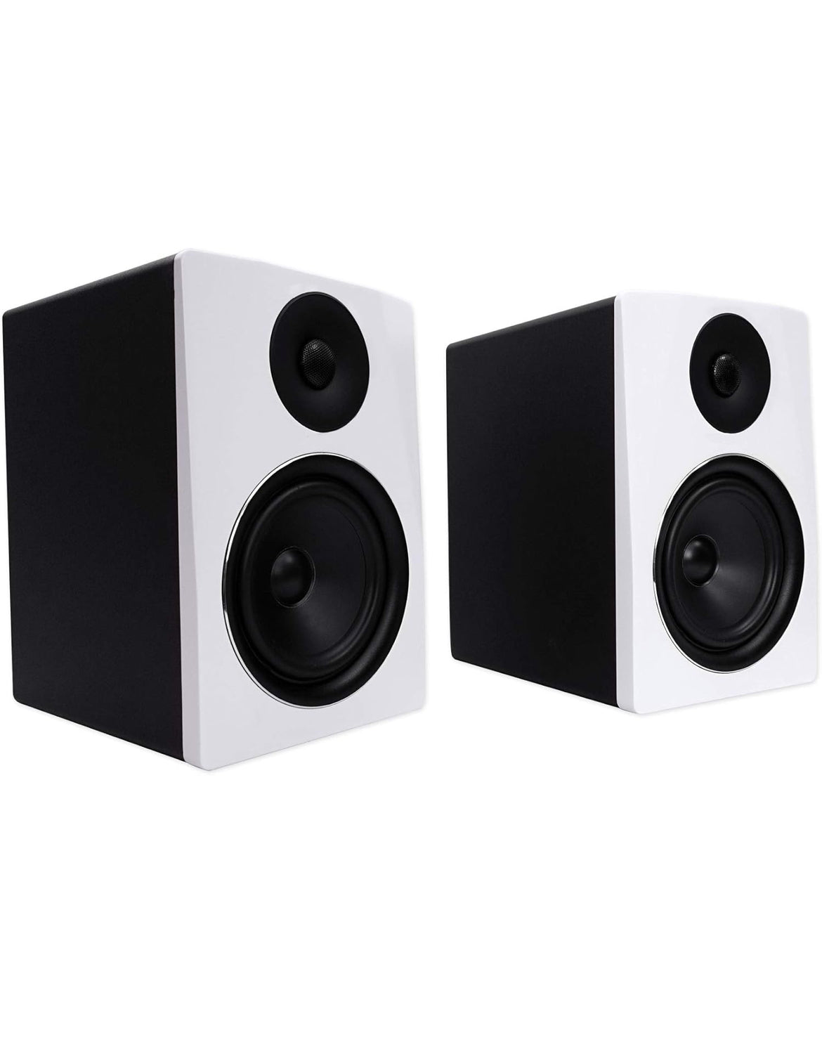 Rockville Pair APM6W 6.5" 350 Watt USB Studio Monitor Speakers+Black 37" Stands
