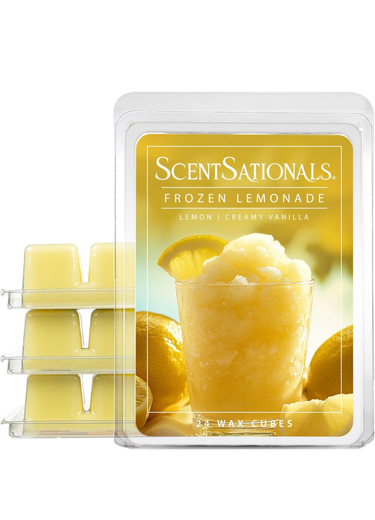 Scentsationals Wax Melts, Wax Cubes Strong Scent - Frozen Lemonade - Long Lasting Scented Wax Melts for Warmer - 10oz (Pack of 4)