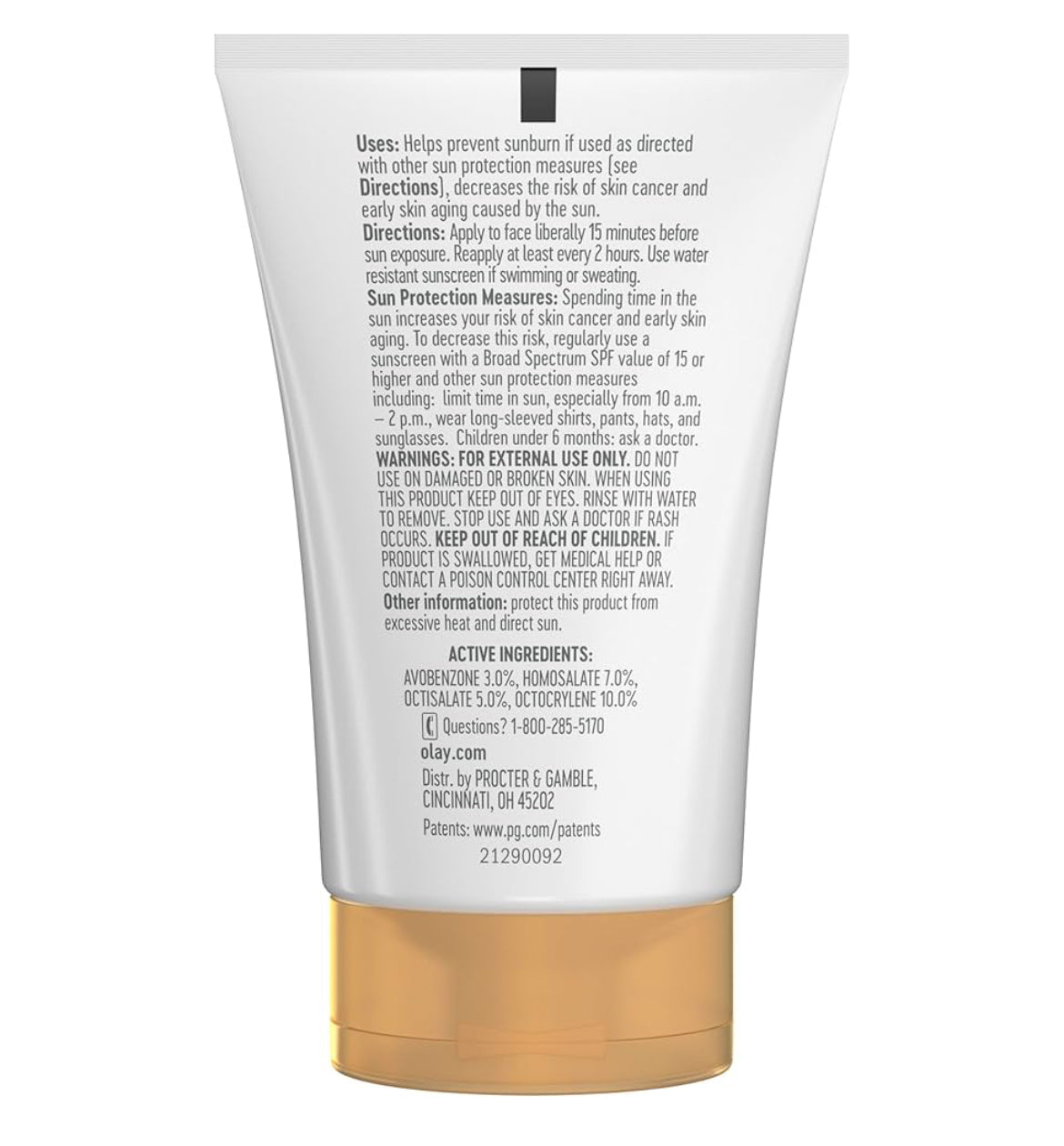 Olay Onsigbare Sonskerm, SPF 35, 100% Onsigbare Gesigsonskerm en Grimeringonderlaag - Geurloos met Vitamien C & E, Aloe Vera (1.7 Oz)
