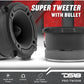 DS18 PRO-TW120B PRO Tweeter in Black - 3" 240W Max 4 Ohms, Built in Crossover -  (Pair)