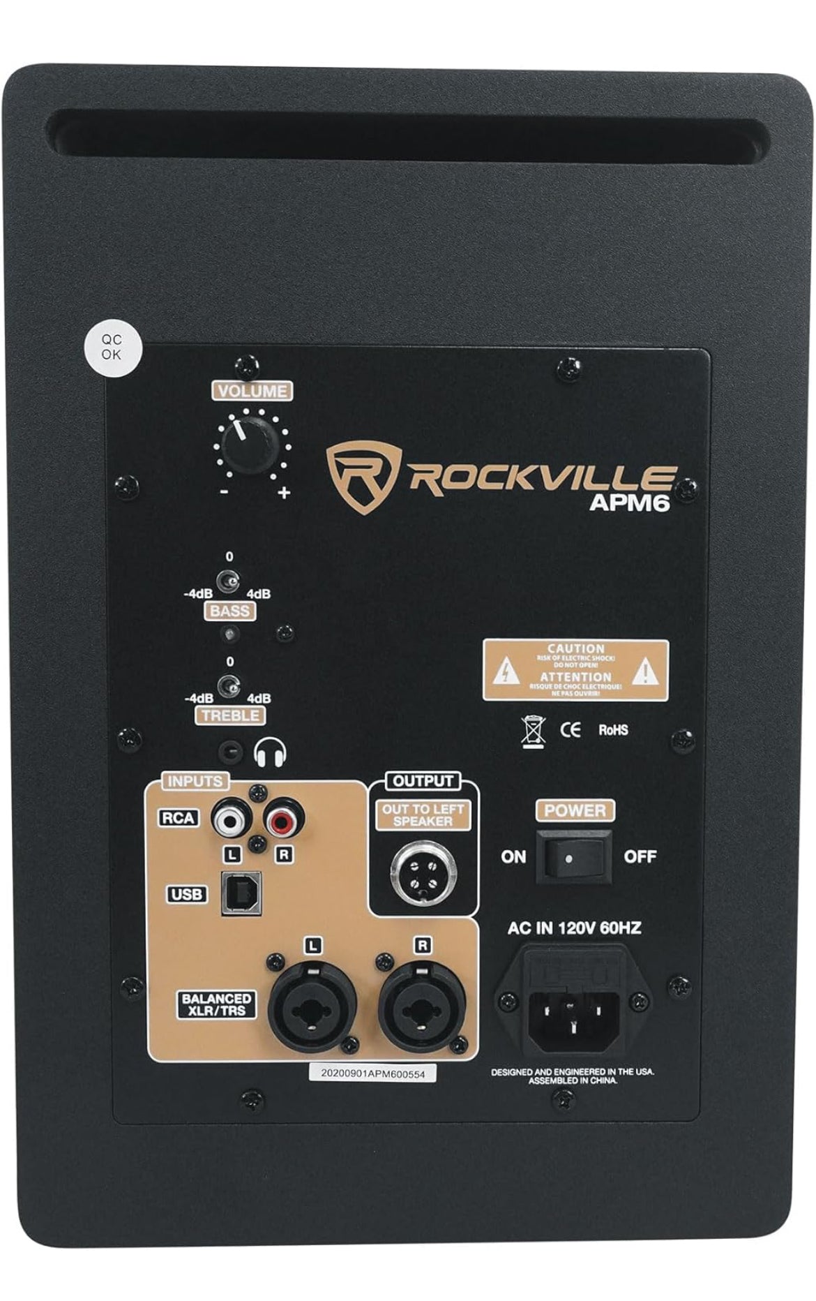 Rockville 2 APM6W 6.5" Powered Studio Monitors+Active 10" Subwoofer+Stands+Pads