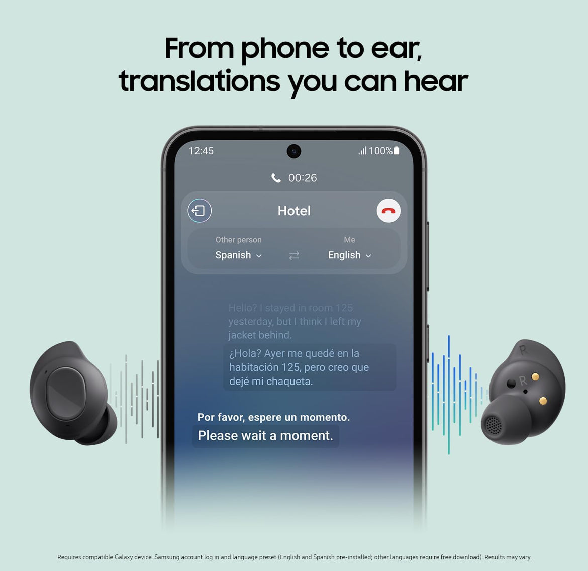 Samsung Galaxy Buds FE Ware Draadlose Bluetooth-oordopjes, Gemaklike en Veilige In-Oor Pasvorm, Outo-skakel Oudio, Raakbeheer, Ingeboude Stemassistent, Grafiet [VSA Weergawe, 1 Jr Vervaardigerwaarborg]
