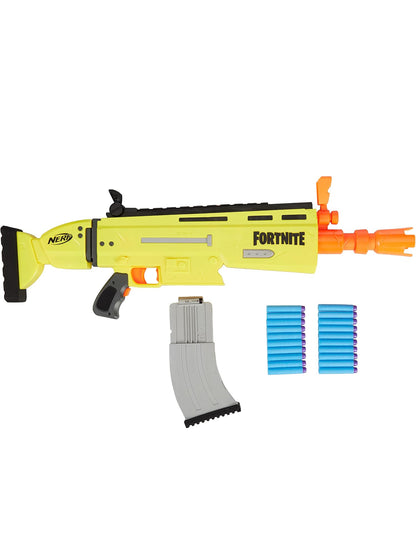 Fortnite AR-L Nerf Elite Dart Blaster - Motorized Toy Blaster, 20 Official Nerf Fortnite Elite Darts, Flip Up Sights - for Youth, Teens, Adults