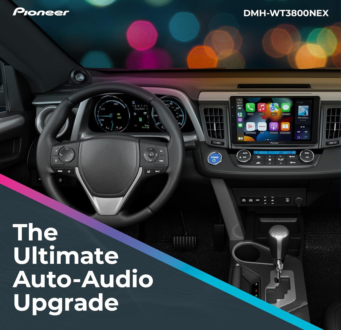 Pioneer DMH-WT3800NEX 9" Capacitive Touchscreen Floating Display Car Stereo
Digital Multimedia Receiver, Wireless Apple CarPlay & Android Auto, Amazon Alexa, Bluetooth, FLAC, Backup Camera, HD Radio