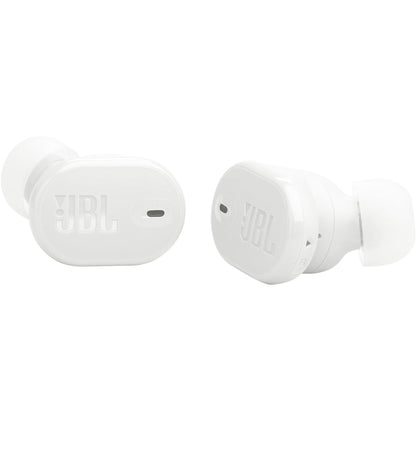 JBL Tune Buds 2 – Ware Draadlose Geraasdempende Oorfone Ruimtelike Klank en Slim Omgewingstegnologie IP54 Stof- & Waterbestand (Wit)
