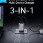 Anker Prime Charger, 100W 3-Port GaN USB C Charger Block, Foldable and Compact - NEW