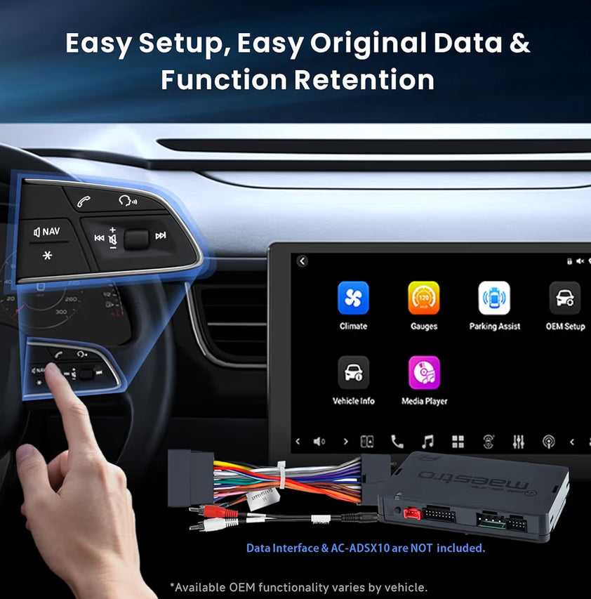 10" QLED Motorstereo Dubbel Din, Draadlose CarPlay & Android Auto, 4G LTE, Dubbele WiFi, 7.1.2 Kanaal Oudio, FLAC, 36B-EQ, Hi-Volt RCA, HDMI Inset