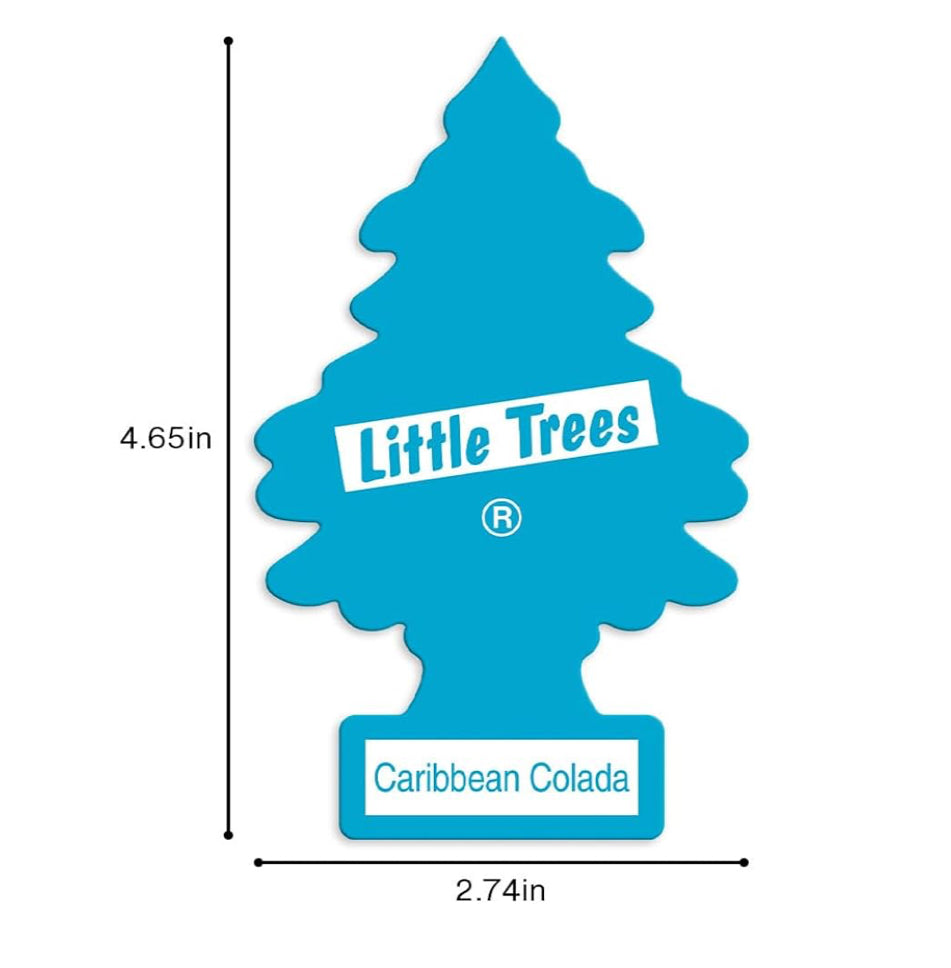LITTLE TREES Kar Lugverfrisser Hangboom Langdurige Geur - Caribbean Colada (24)