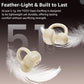 Open Ear Clip Earbuds, Lightweight Comfort 40H Play BT w/ Smart Digital Display - Khaki