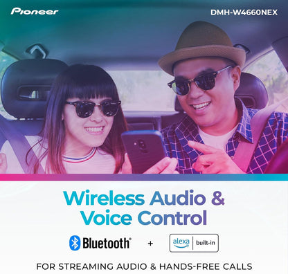 Pioneer DMH-W4660NEX 6.8" Capacitive Touchscreen Double Din Car Stereo
Digital Multimedia Receiver, Wireless CarPlay & Android Auto, Amazon Alexa, Bluetooth, HD Radio, Backup Cam, Hi-Volt RCA