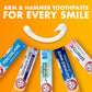 ARM & HAMMER Essentials Fluoride-Free Toothpaste Whiten + Activated Charcoal (Pack of 4)4.3oz - Clean Mint