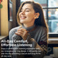 Open Ear Clip Earbuds, Lightweight Comfort 40H Play BT w/ Smart Digital Display - Khaki