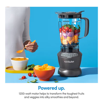 NutriBullet Kosvoorbereiding, en Vriesvermenging, 1.9 Liter, 1200 Watt - Donkergrys