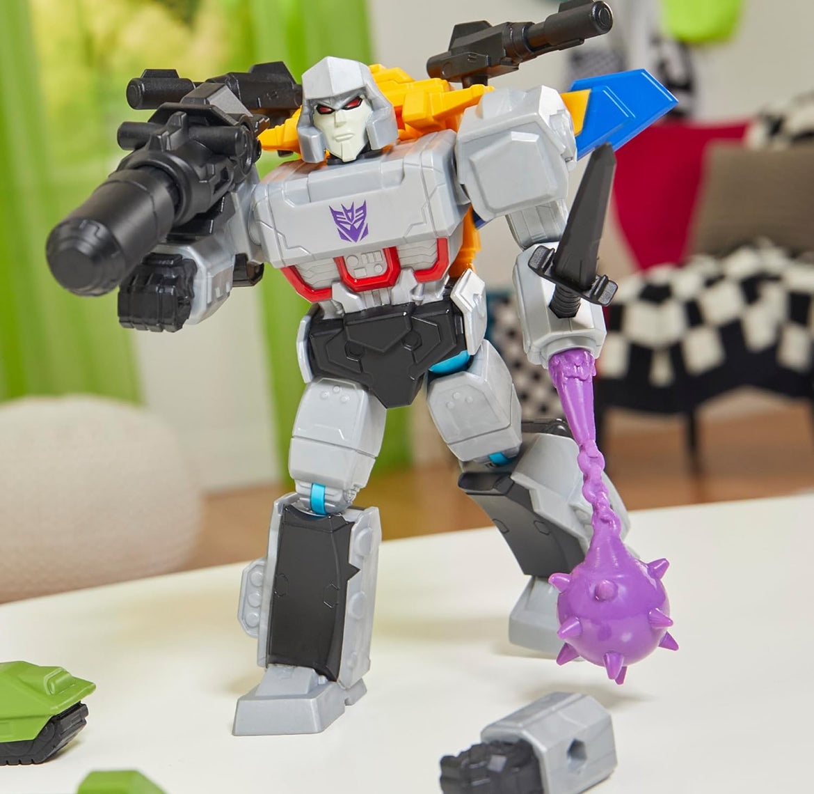 Transformers MixMashers Megatron Custom Mix-and-Match Deluxe Action Figure & Accessories, 5-Inch-Scale Robot Toys for Kids, Ages 4+