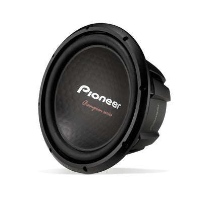Pioneer TS-A301S4 – Kragtige 12-duim Subwoofer, 1600 Watt Spitskrag, Enkele 4 Ohm Spreekspoel vir Kragtige Bas
